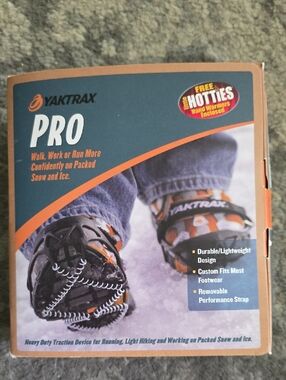 Yaktrax PRO Traction Cleats - Black & Orange